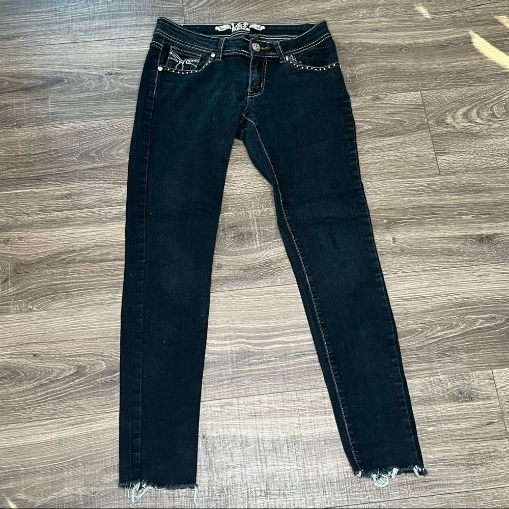 1 & P fashion jeans size 5 denim bling